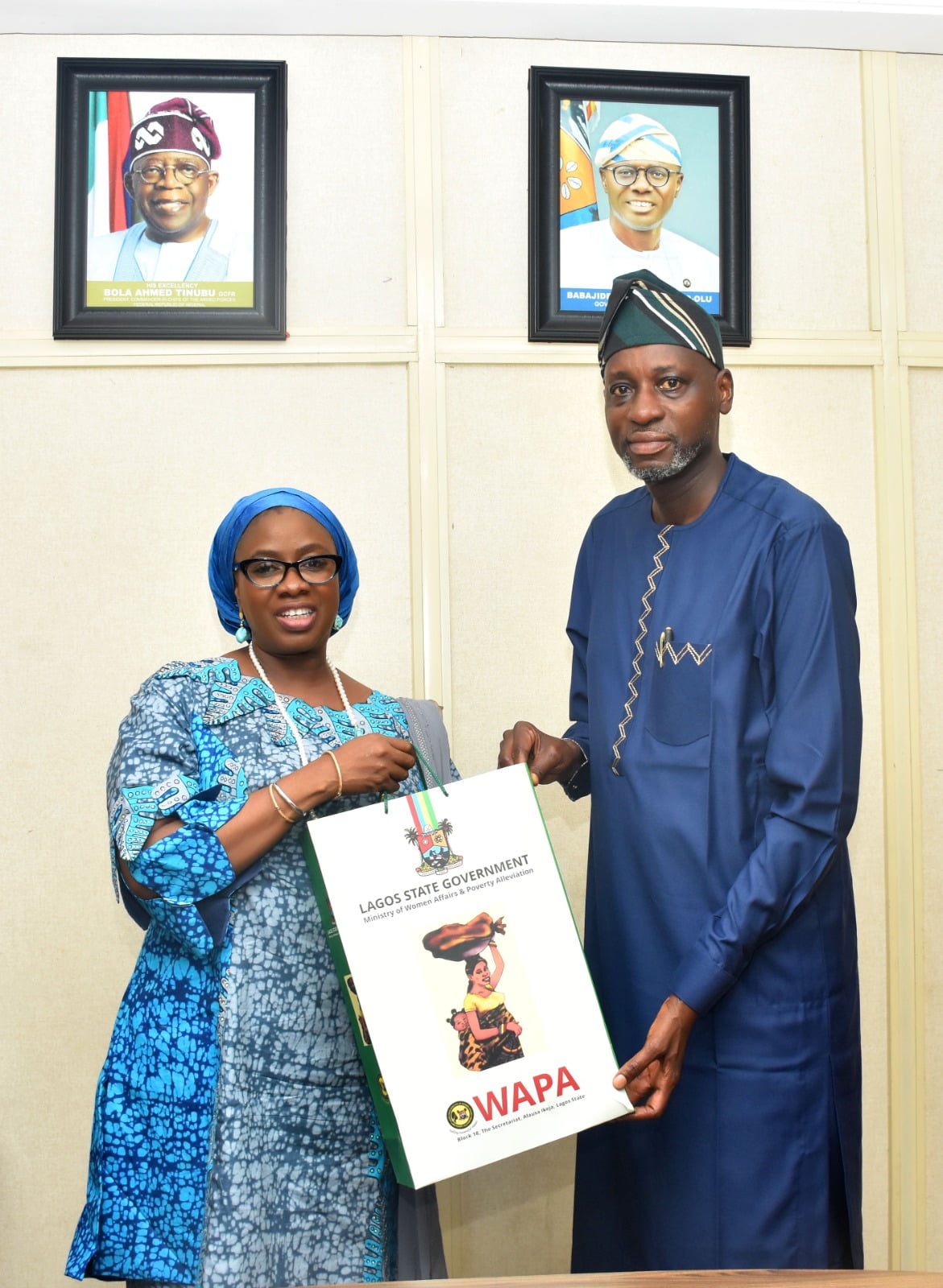 You are currently viewing Courtesy Call on The Honorable Commissioner of Women Affairs and Poverty Alleviation, Lagos State, Mrs. Cecilia Bolaji Dada
